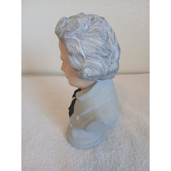 Vintage Beethoven Bust Statue Ceramic Composer Figurine Arnels Classical Decor - Picture 7 of 8